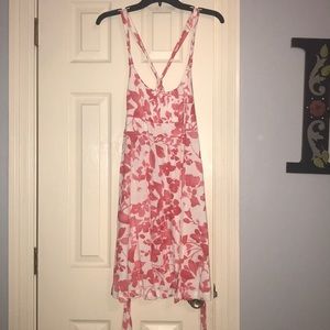 Pink and White flower dress